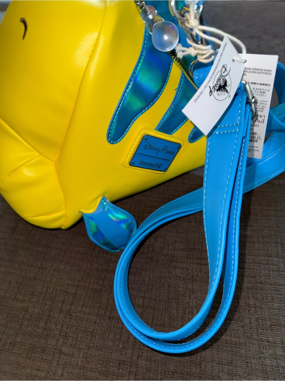 Loungefly Disney Parks Flounder Crossbody Bag 2026 - The Little Mermaid *NWT - Picture 7 of 11